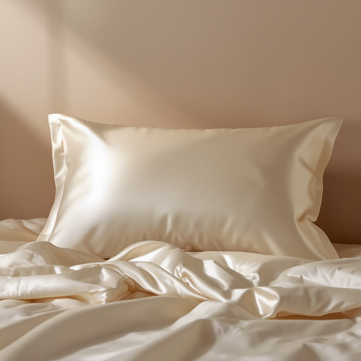 Silky-smooth satin pillowcase